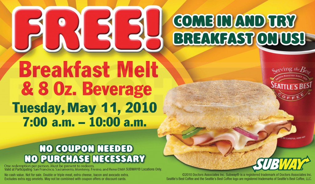 subway breakfast