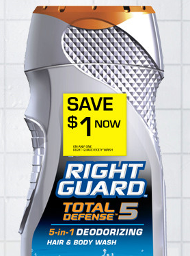 right guard body wash