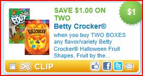 betty crocker halloween fruit snacks