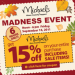 michaels coupon