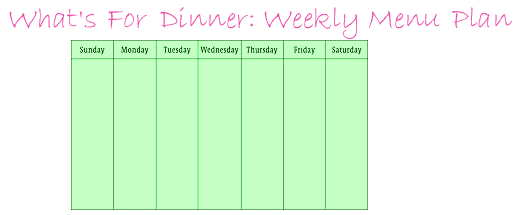 Create Menu Plans Based on Grocery Store Sales