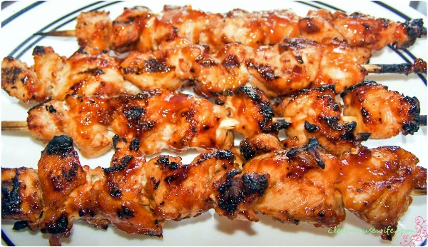 Bacon Coated Barbecue Chicken Kebabs