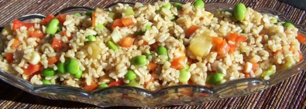 thai brown rice salad