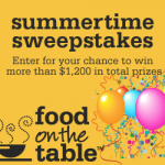 food on the table sweepstakes