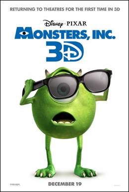 Monsters Inc 3D Trailer