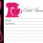 ch recipe cards