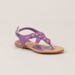 purple flower sandal