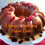 orange cranberry pound cake