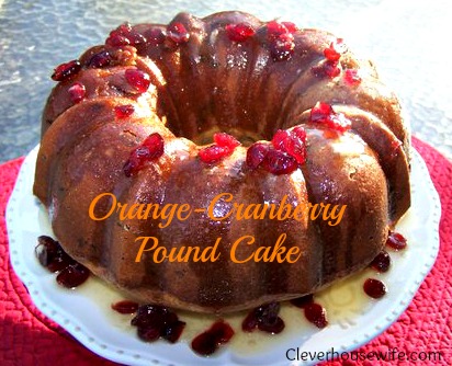 Orange-Cranberry Pound Cake Recipe