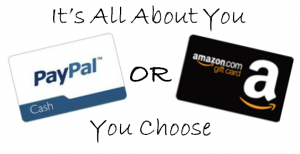 All About You Giveaway – Come Win Amazon Gift Cards or Paypal Cash