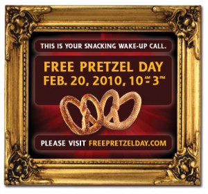 Reminder: Free Pretzel Tomorrow!!!