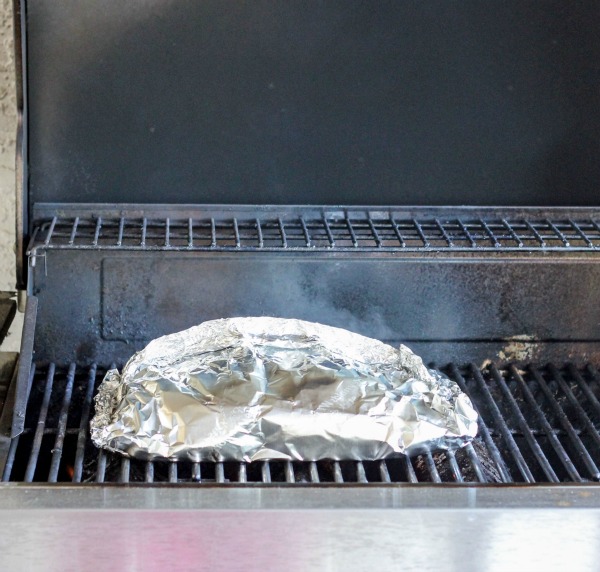 foil packet on the grill
