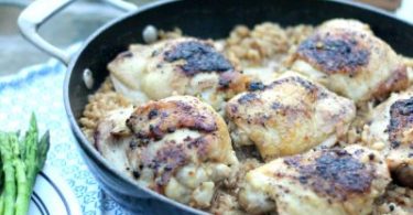 Creamy Risotto and Chicken Skillet