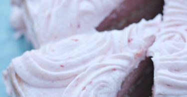Strawberry Cake with the best Strawberry Buttercream Frosting