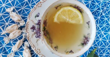 Soothing Lemon and Ginger Tea to help during cold and flu season