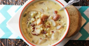 Instant Pot Bacon Corn and Potato Chowder from Food Fun Family