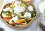 Peach Basil Salad from 5 Minutes for Mom
