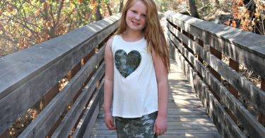Camo Skirt and Heart Tee from Justice for Tween Fashion
