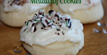 Candy Cane Peppermint Meltaway Cookies