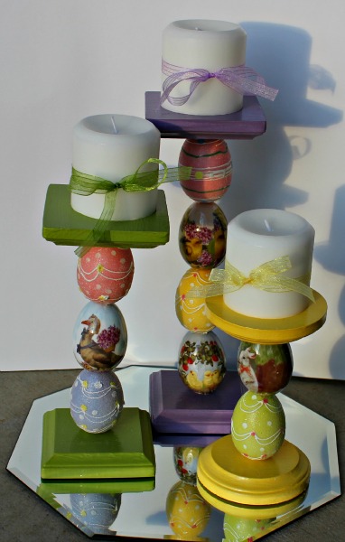 easter candle holders
