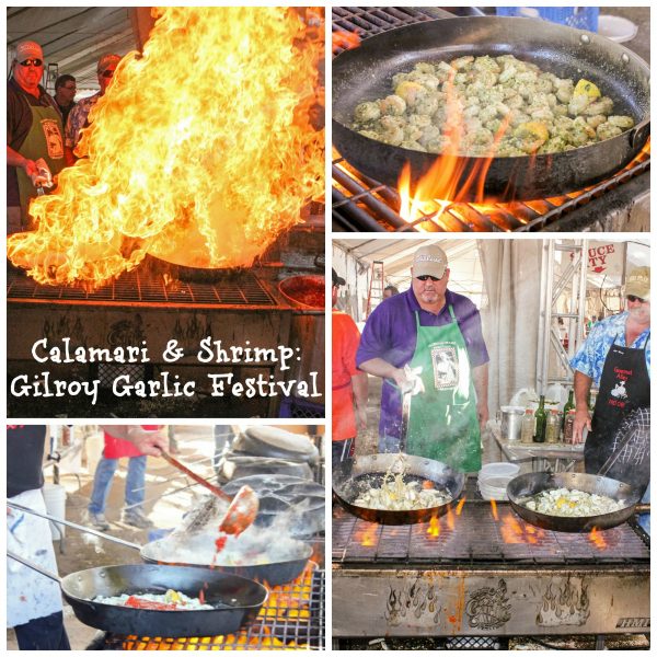 calamari and shrimp: gilroy garlic festival