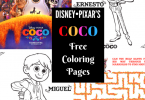 Free Coloring Pages and Activity Sheets for Disney Pixar's COCO