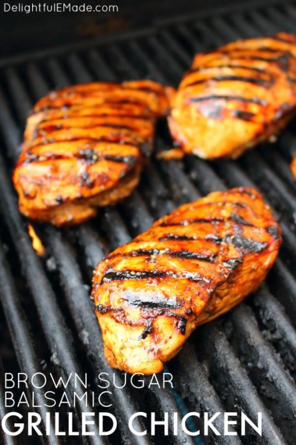 Brown Sugar Balasmic Grilled Chicken from Delightful E Made