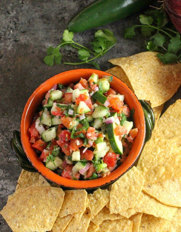 Cucumber Salsa from A Dish of Daily Life