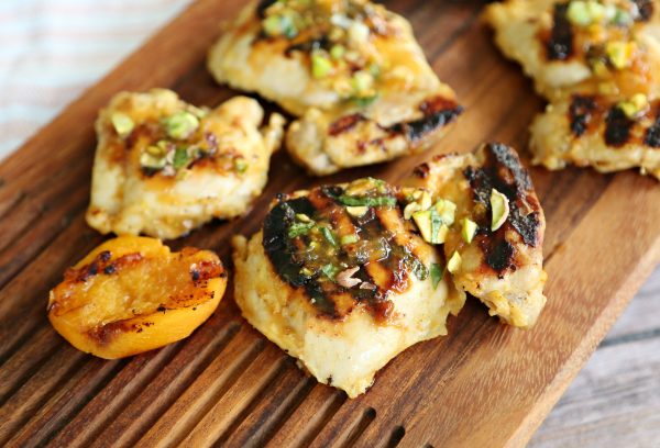 Golden Grilled Chicken Thighs with Apricots