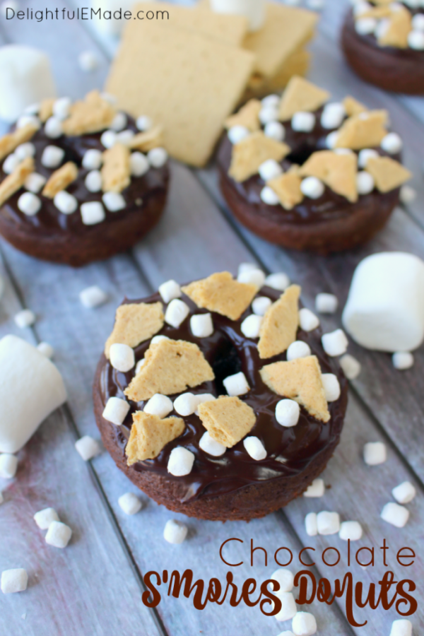 Chocolate Smores Donuts from Delightful E Made