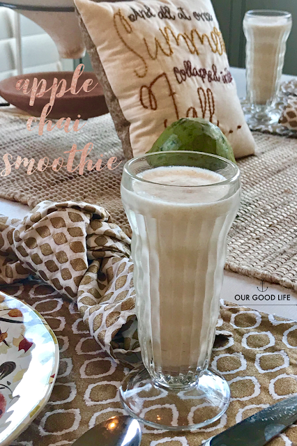 Apple Chai Smoothie from Our Good Life 