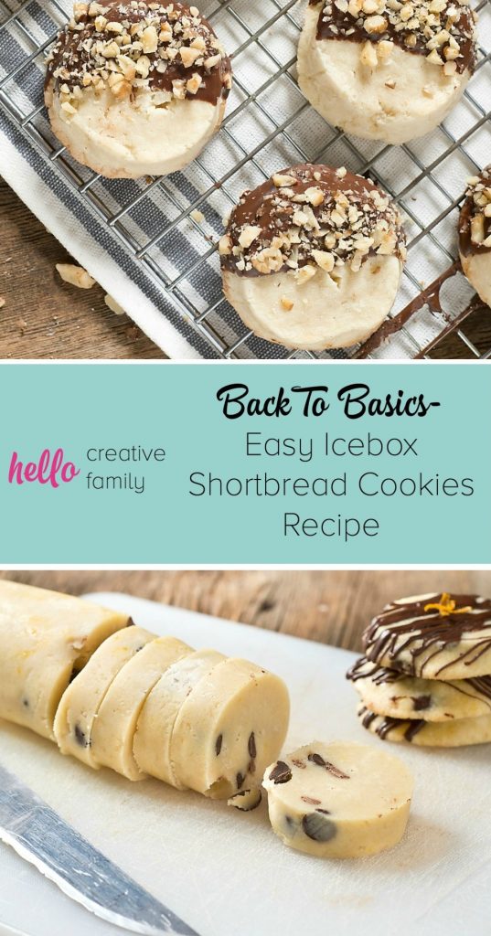 Easy Icebox Shortbread Cookies from Hello Creative Family