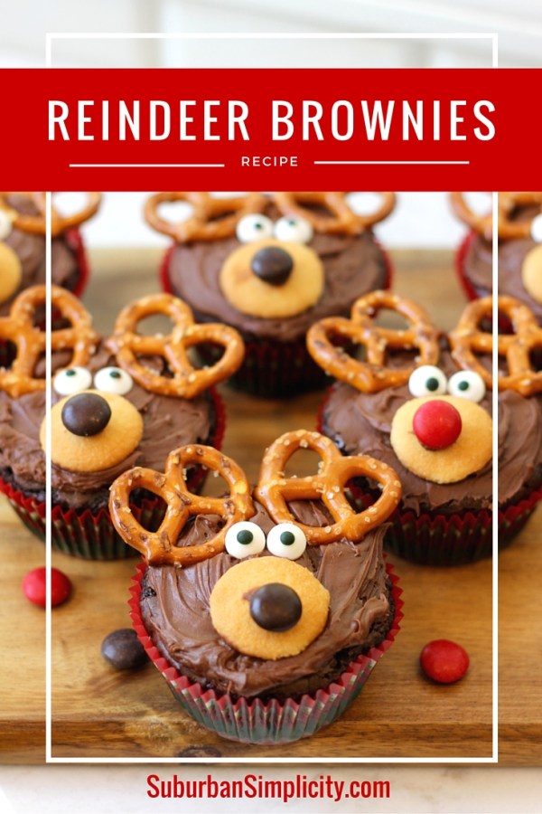 Reindeer Brownie Recipe from Suburban Simplicity