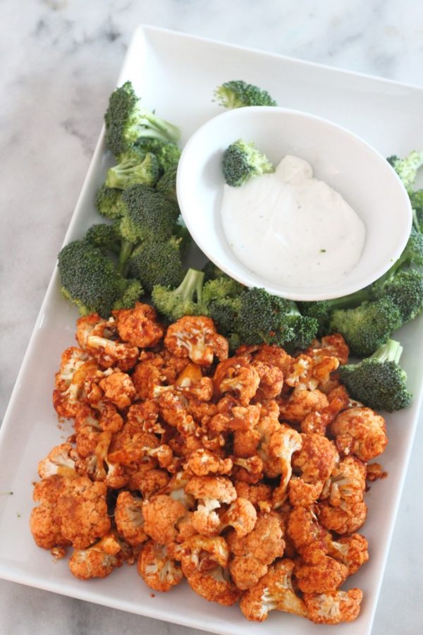 Low Carb Air Fried Buffalo Cauliflower from Low Carb Delish